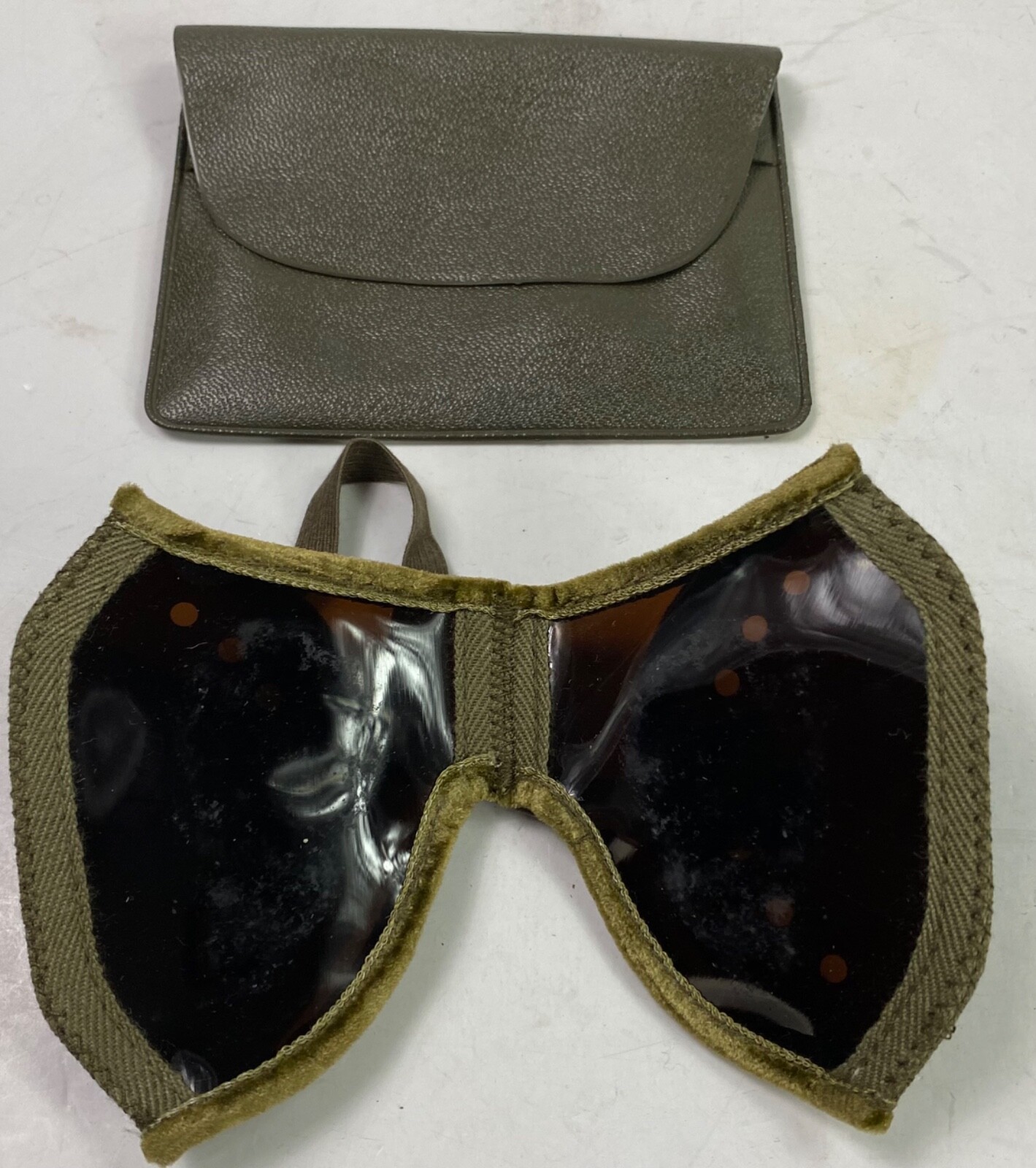 ORIGINAL POST WWII GERMAN DAK AFRIKA KORP DUST GOOGLES- NOS