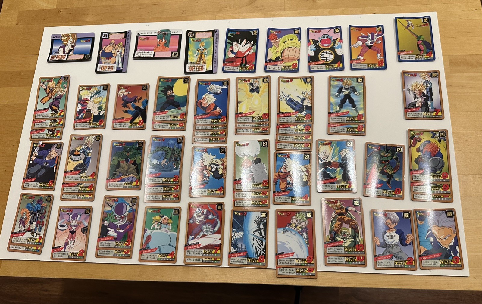 Dragon Ball Z CARDDASS Lot Bandai 1992 1993 1994 Japan Vintage Authentic 