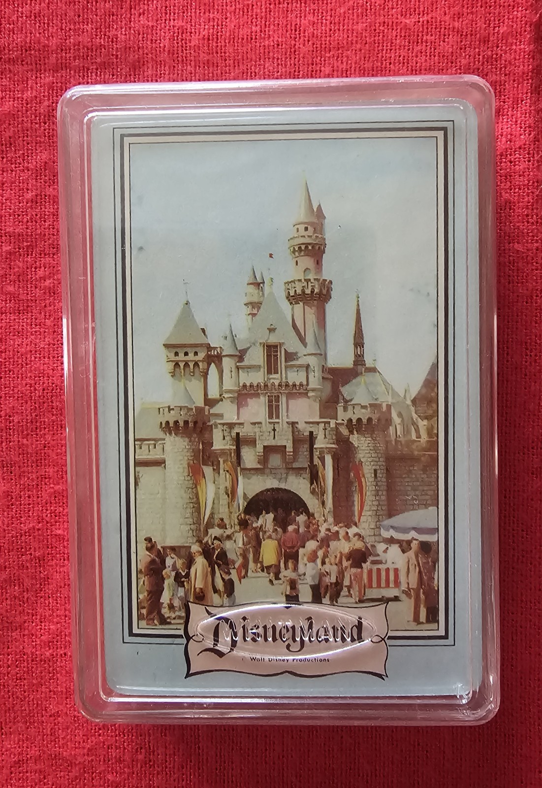 Vintage 1960s Disneyland Sealed Playing Cards Sleeping Beauty Castle Disneyana