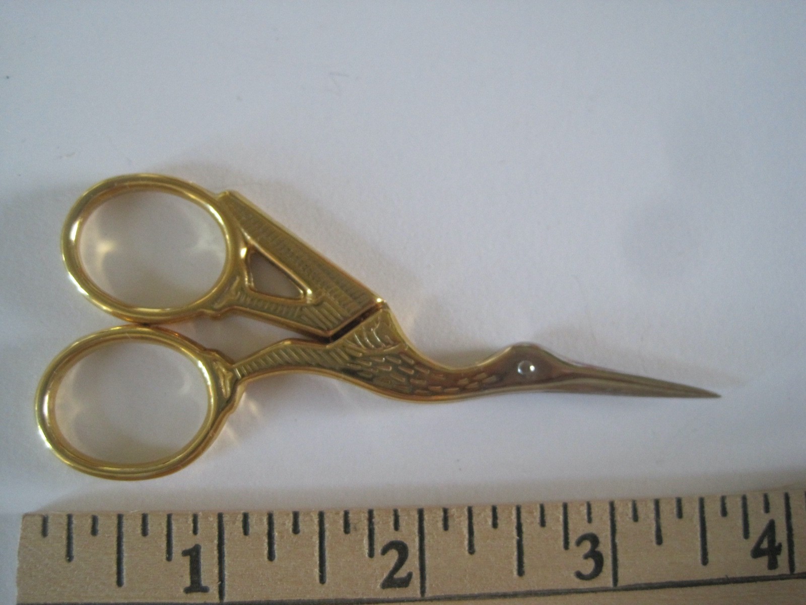 ITALY Stork Embroidery Scissors