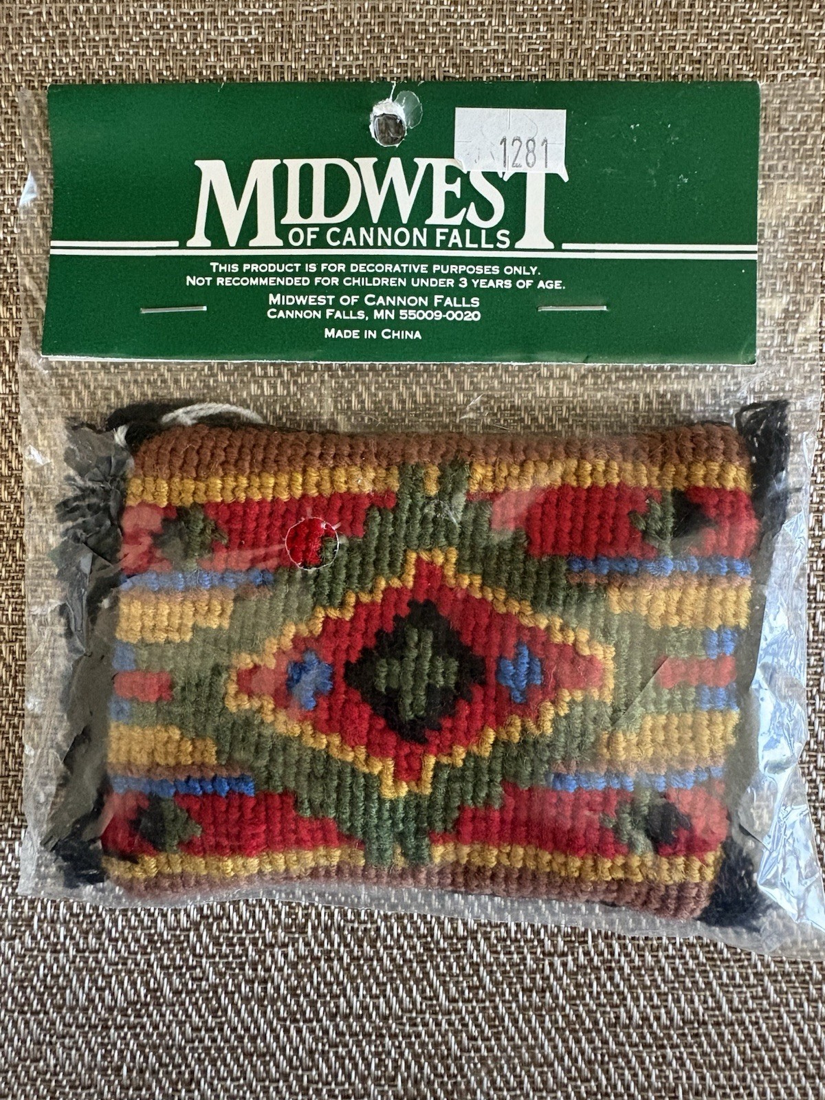 Midwest of Cannon Falls Christmas Ornament Mini Southwest Aztec Blanket NEW