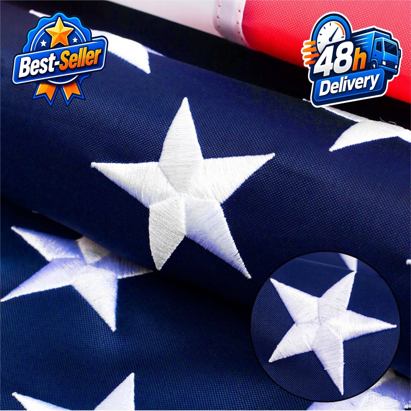 ZNNOPAX American Flag 3x5 FT Heavy Duty Polyester Outdoor Flag