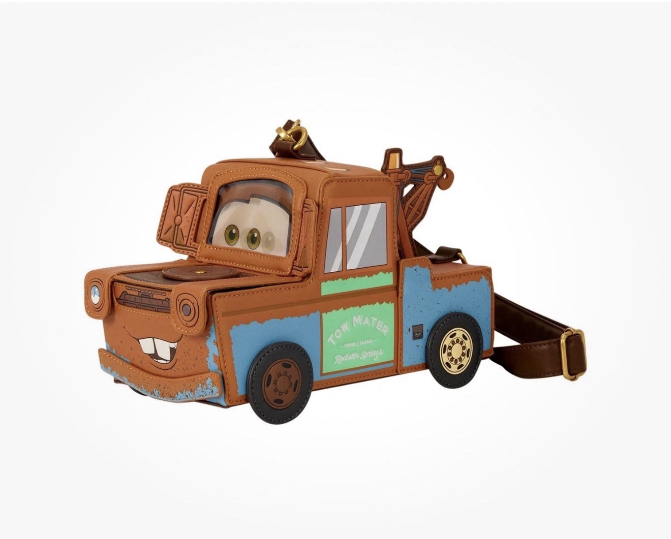 Loungefly Disney Pixar Cars Mater Figural Crossbody NWT Loungefly Disney Pixar Cars Mater Figural Crossbody NWT