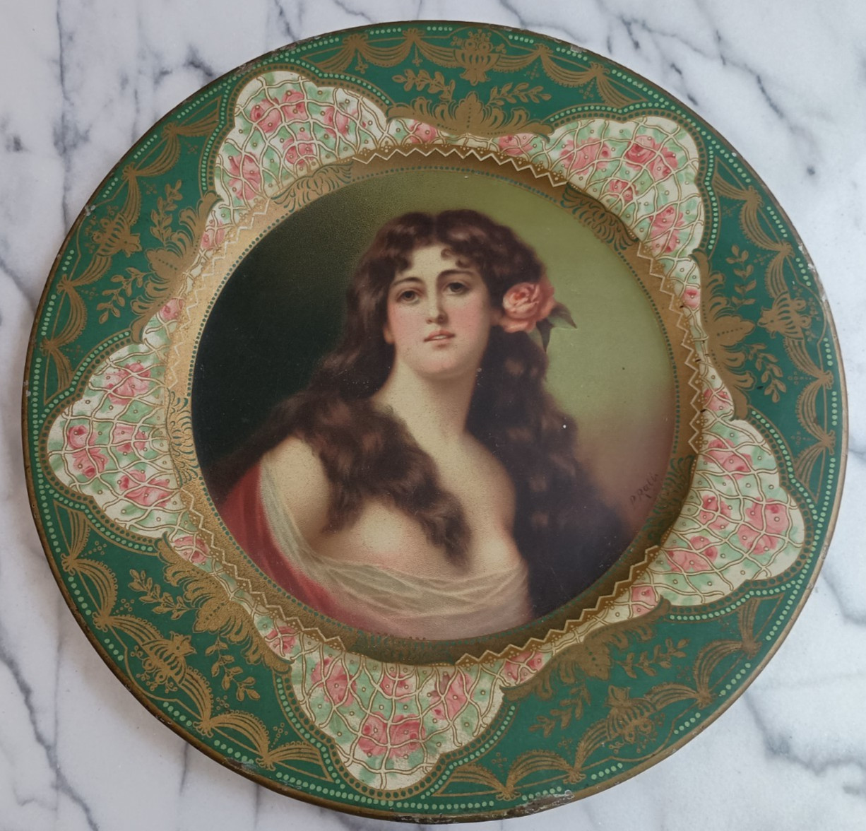 1905 Vienna Tin Plate  Lithograph Anheuser Busch St Louis Malt Nutrine 10\