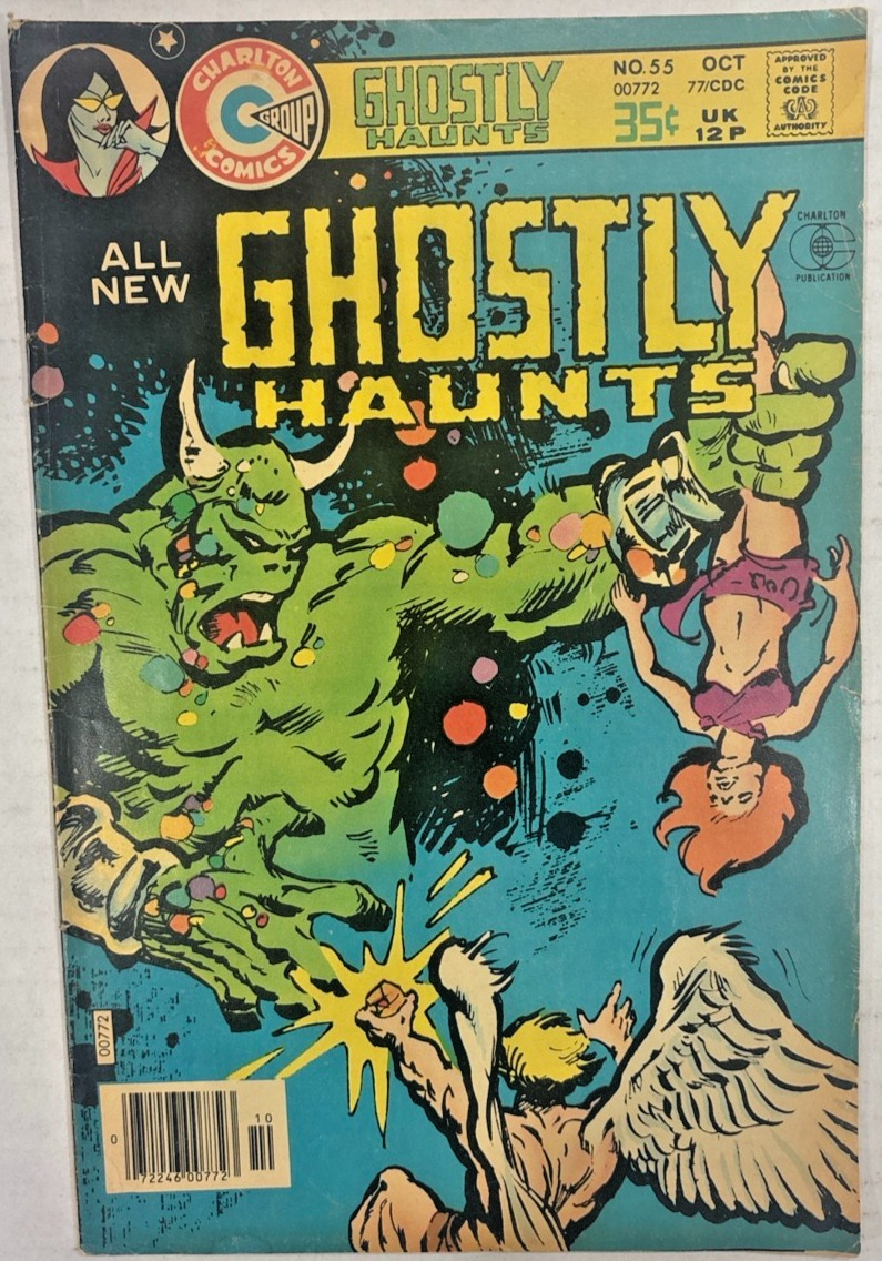 Ghostly Haunts #55 Charlton Comics Oct 1977 UK Variant Horror Comic