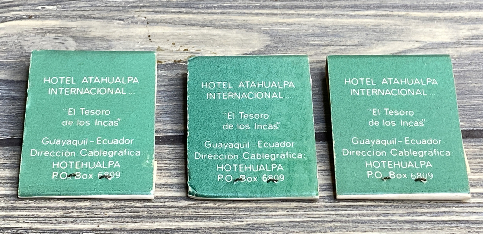 Vintage Matchbook Atahualpa Internacional Mexico El Lot Of 3 Vintage Matchbook Atahualpa Internacional Mexico El Lot Of 3