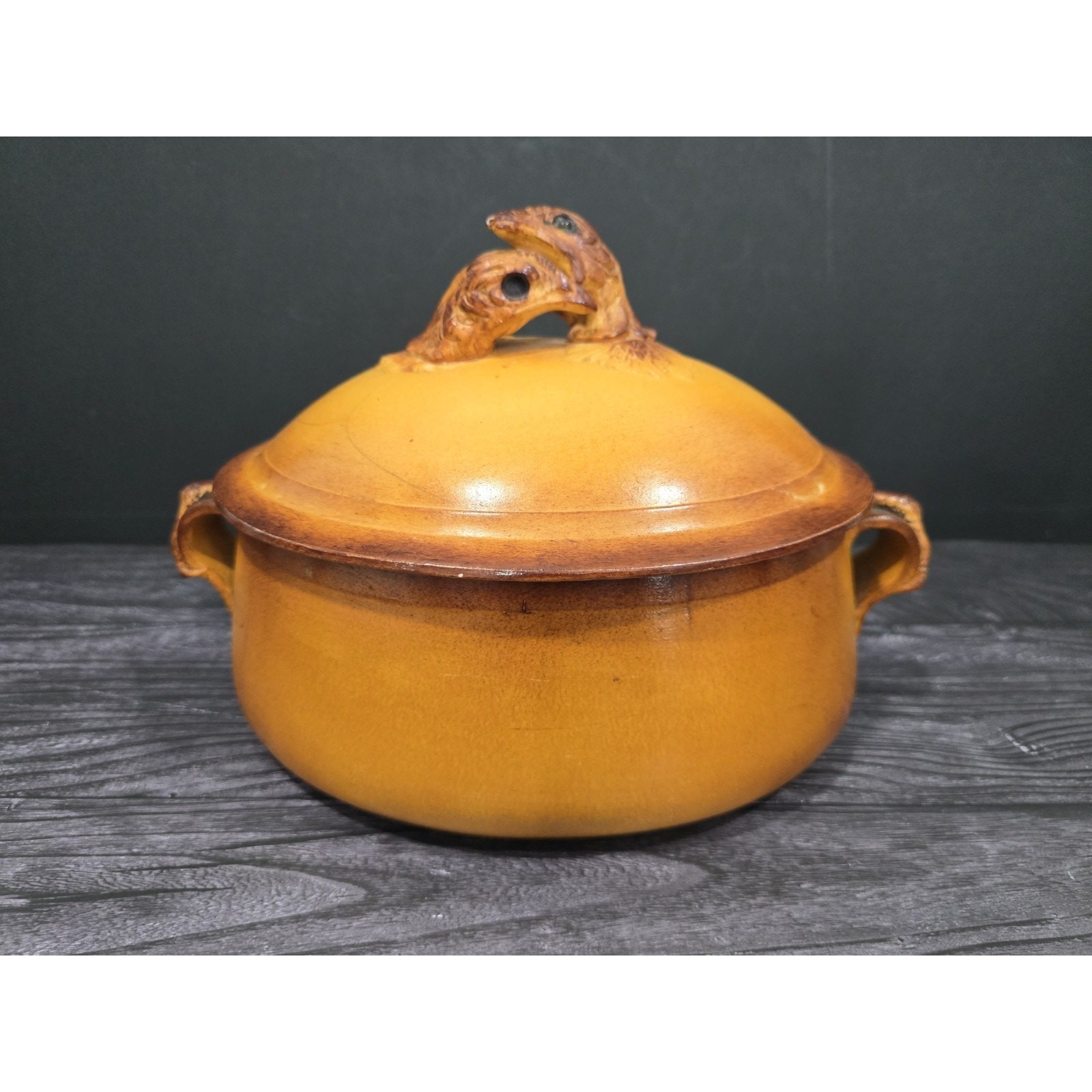 Antique French PILLIVUYT Porcelain Chicken Tureen #2 Roaster - AS-IS Display