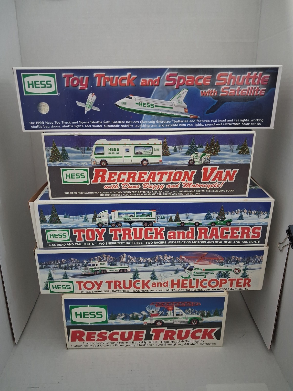 Lot 5 Hess Trucks 1994 1995 1997 1998 1999 Lot 5 Hess Trucks 1994 1995 1997 1998 1999