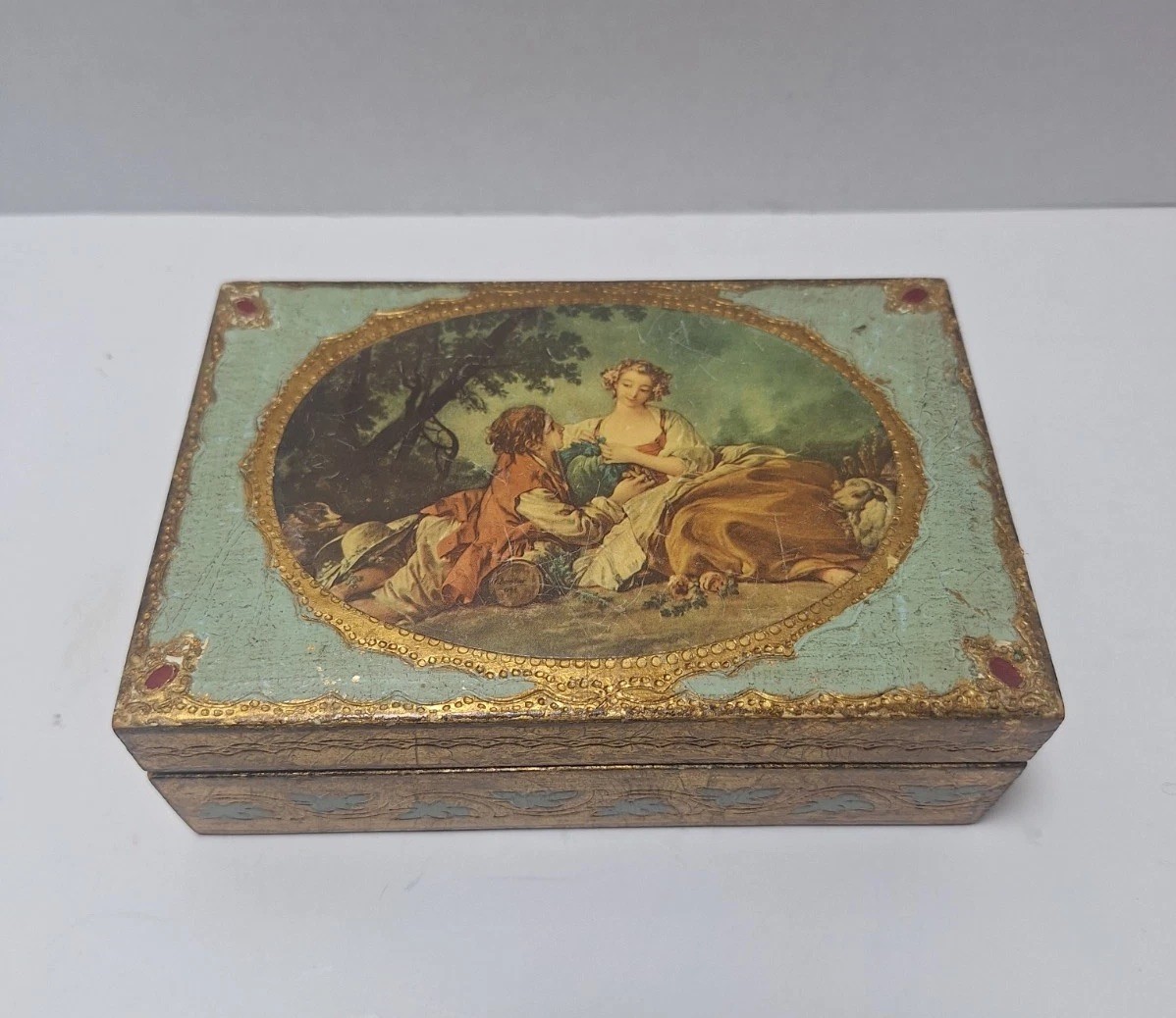 VTG Florantine Box - Jewelry/Trinket Box - Made In Italy For Lord And Taylor