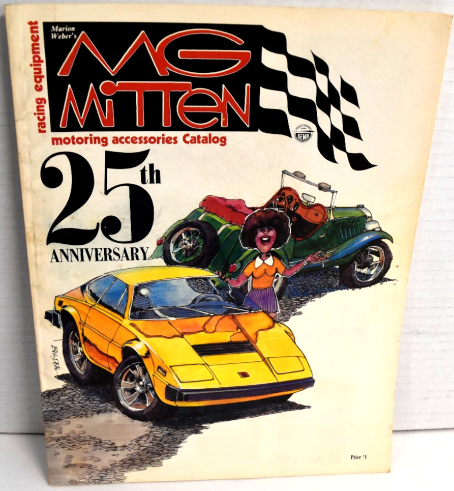 1977 MG MITTEN 25th Anniversary Motoring Accessories Racing Equipment Catalog GD