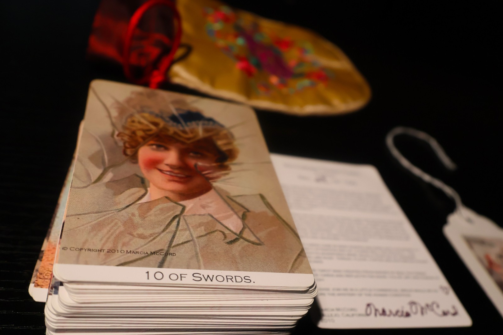 Victorian Trade Card Tarot Marcia McCord 2010 Signed #29/100 79 Cards Rare