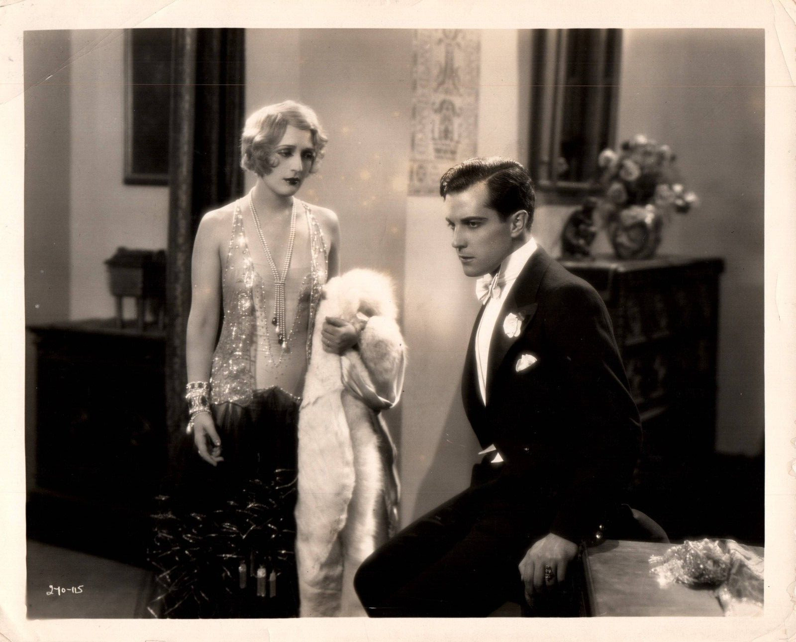 Ramon Novarro + Carmel Myers 1928 STUNNING PORTRAIT ORIG FRITZ SCHARF Photo J 1