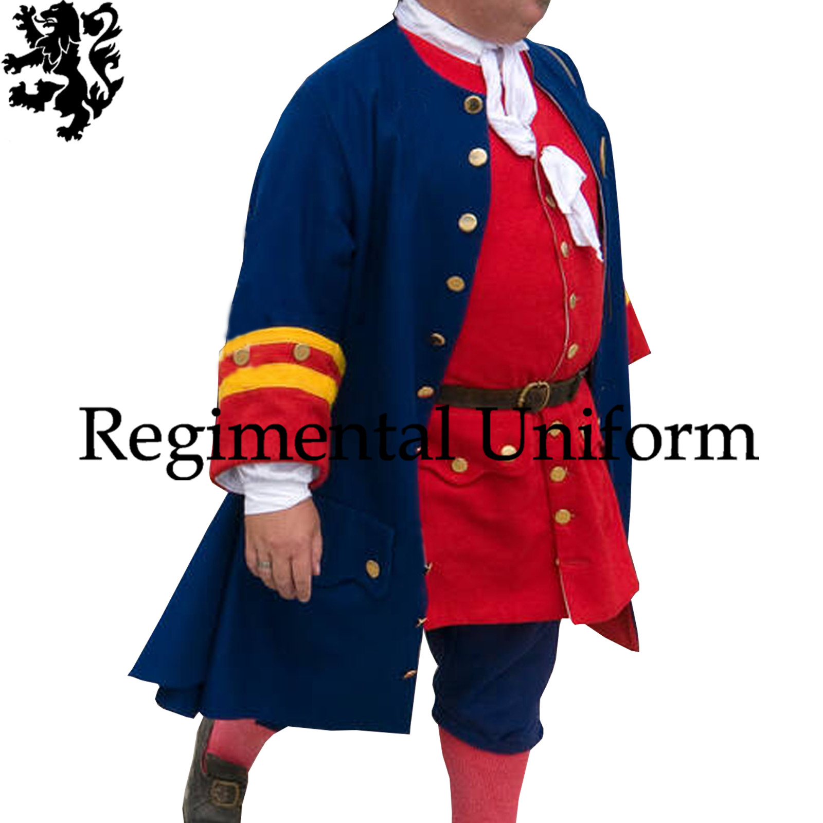 Early 1800s Soldiers Colonial 17th Century Spanish American Army Blue Wool Coat