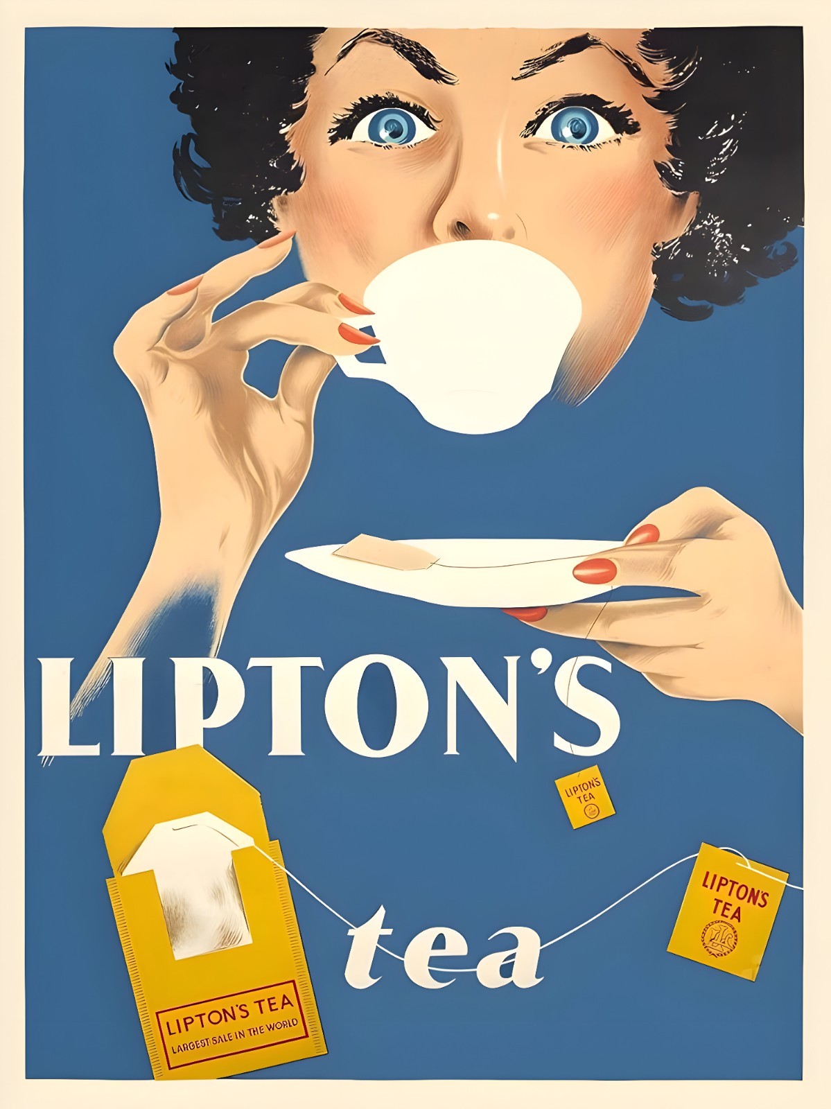 Liptons Tea Vintage Advertisement Poster Art Premium Photo Print 4 Sizes