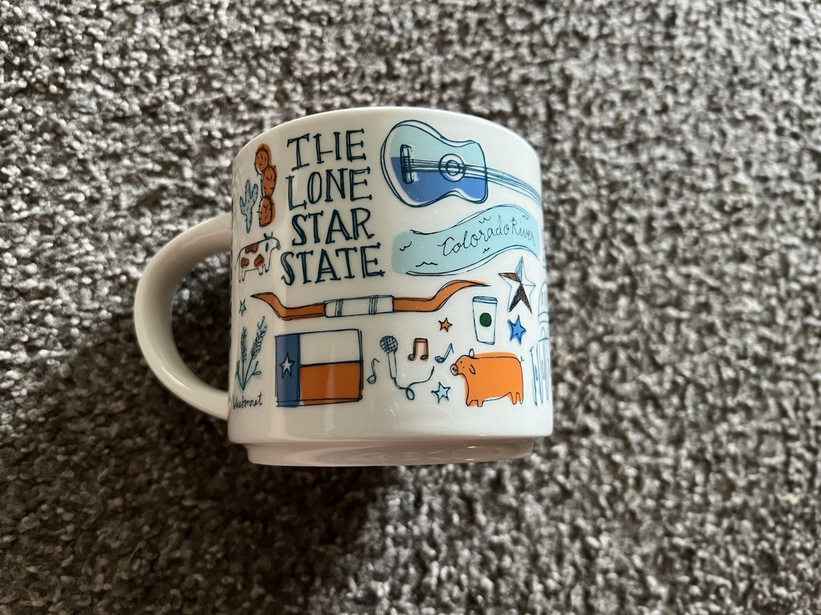 Starbucks TEXAS “The Lone Star State” Been There Series Coffee Tea Mug 14oz