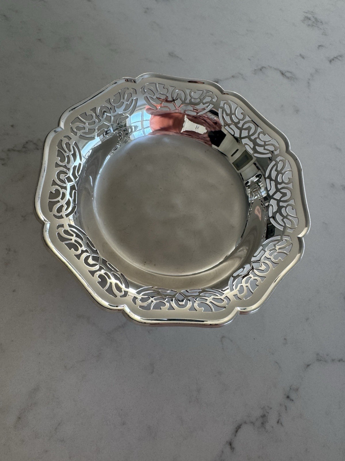 Vintage Ikora Silver-Plated Dish Footed