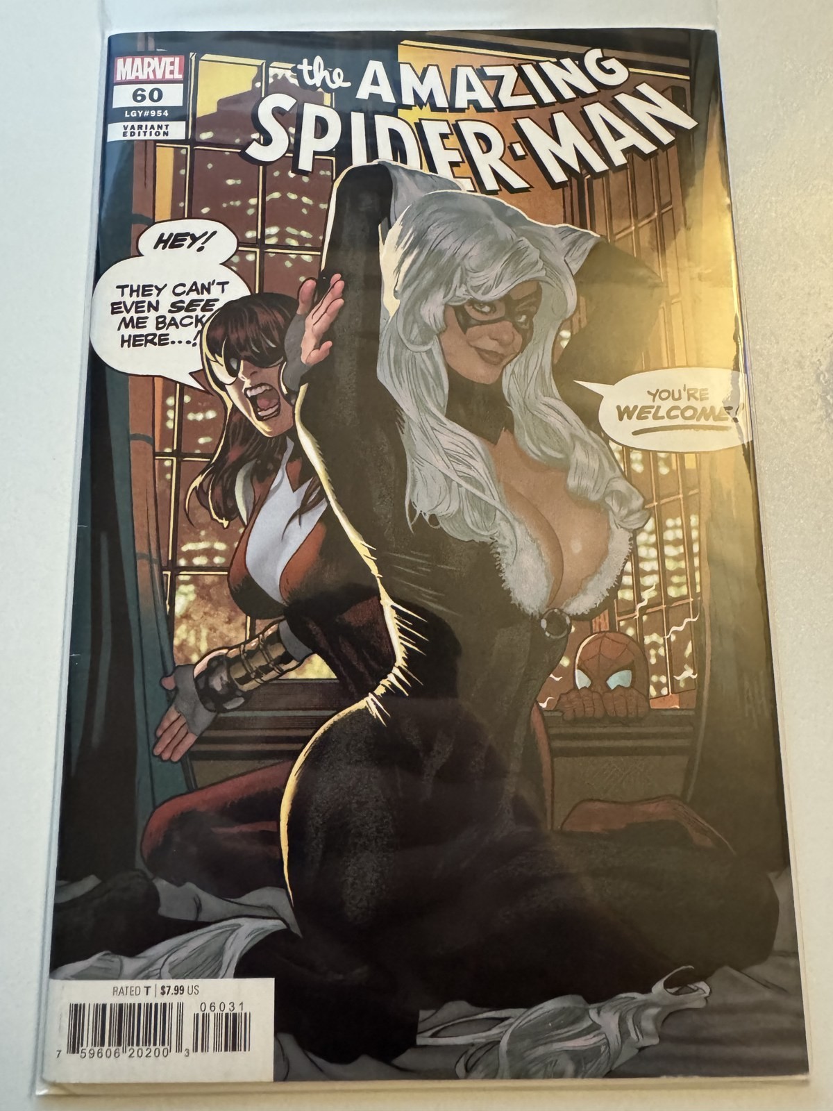 Amazing Spider-Man #60 LGY 954 (2024) Adam Hughes Black Cat Mary Jane Variant