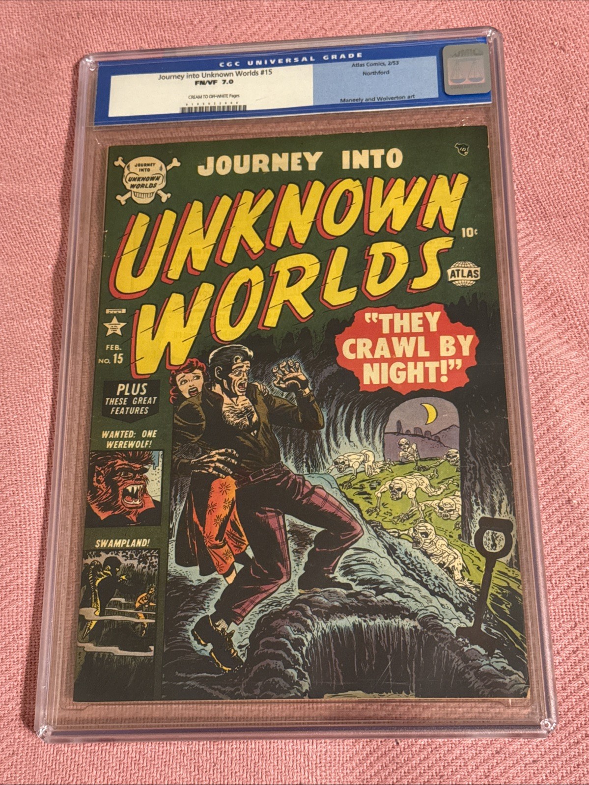 Journey Into Unknown Worlds #15, Wolverton Art, Atlas, 1953, Northford Pedigree Journey Into Unknown Worlds #15, Wolverton Art, Atlas, 1953, Northford Pedigree