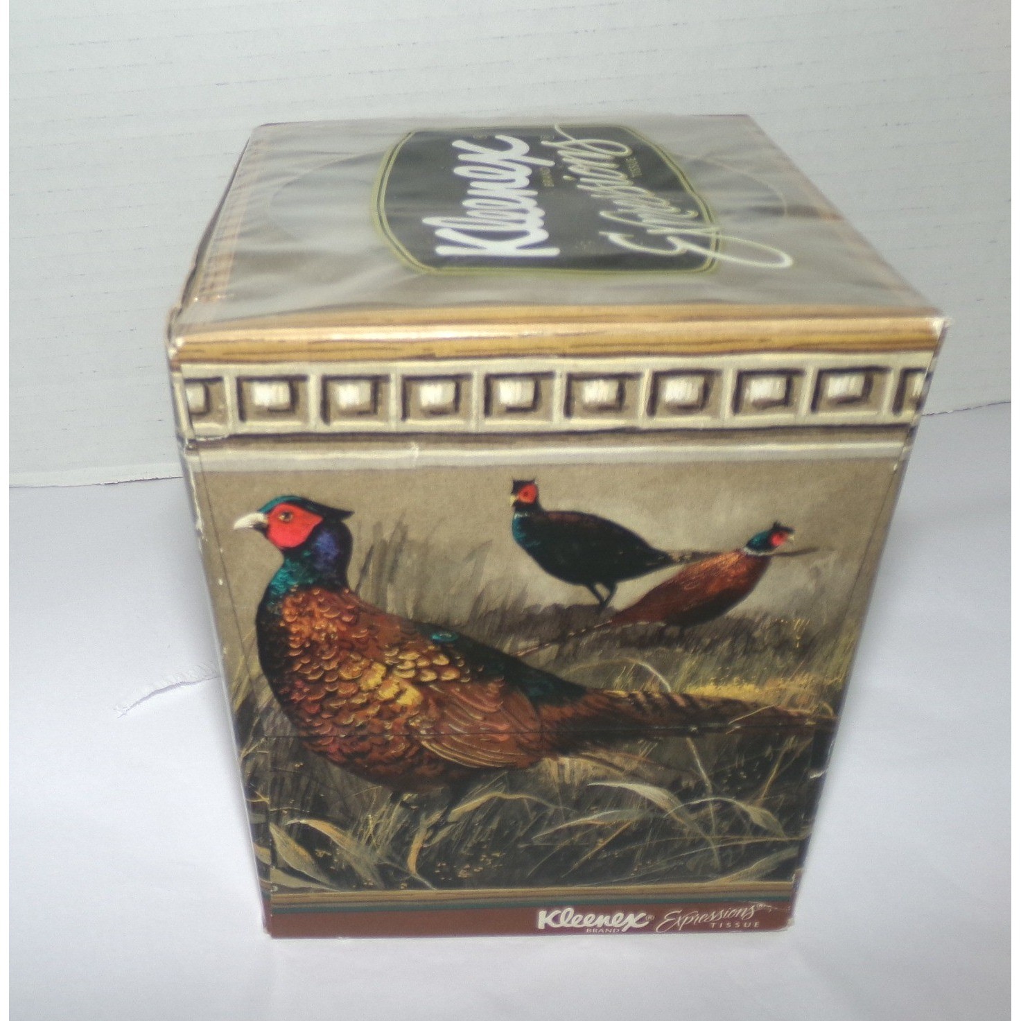 Vintage 1998 Kleenex Expressions Pheasant Bird Tissue Box Sealed 85 Count USA Vintage 1998 Kleenex Expressions Pheasant Bird Tissue Box Sealed 85 Count USA