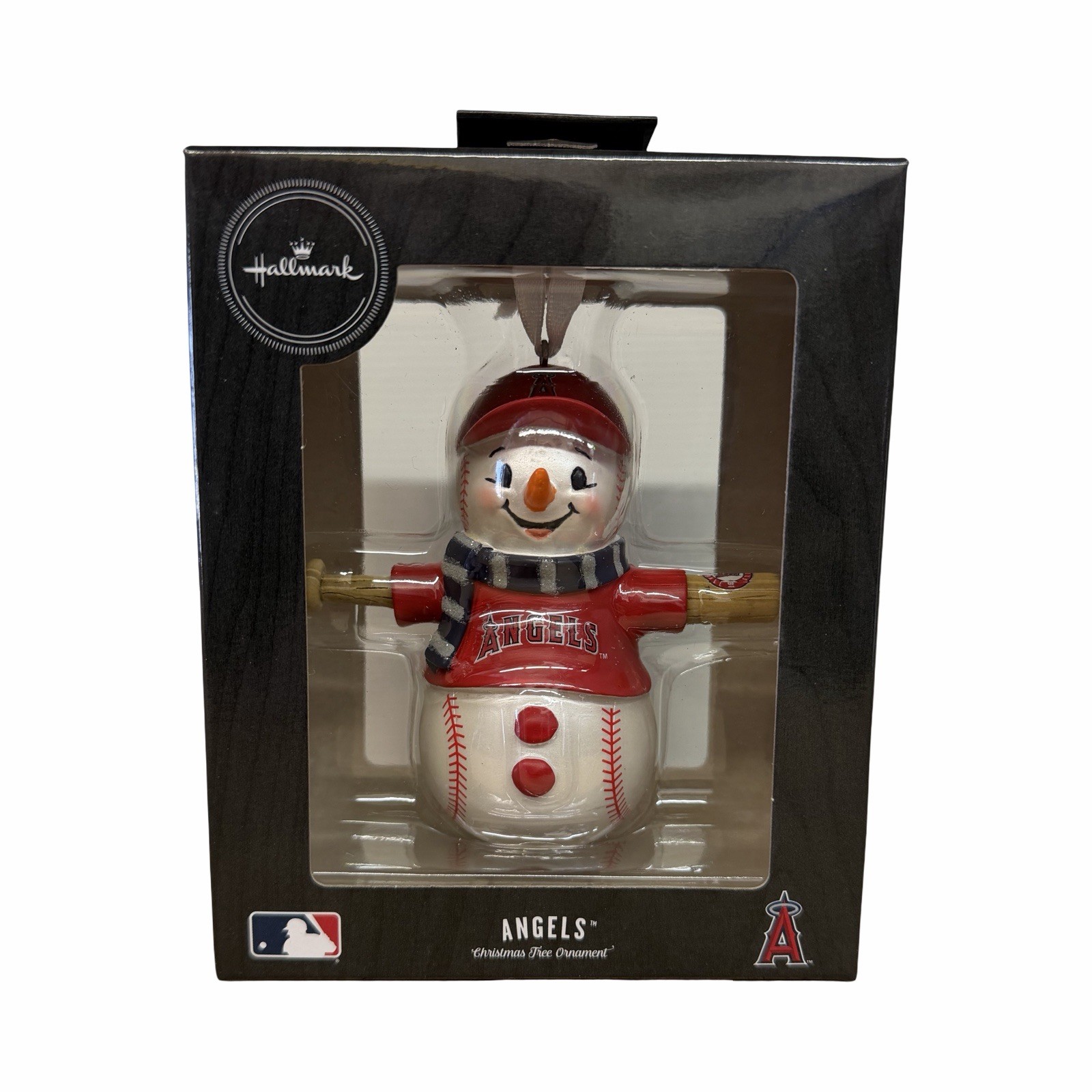 Hallmark Los Angeles Angels of Anaheim MLB Baseball Snowman Christmas Ornament