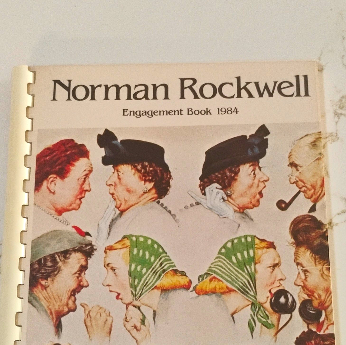 Norman Rockwell 1984 Spiral-Bound Calendar & Engagement Book