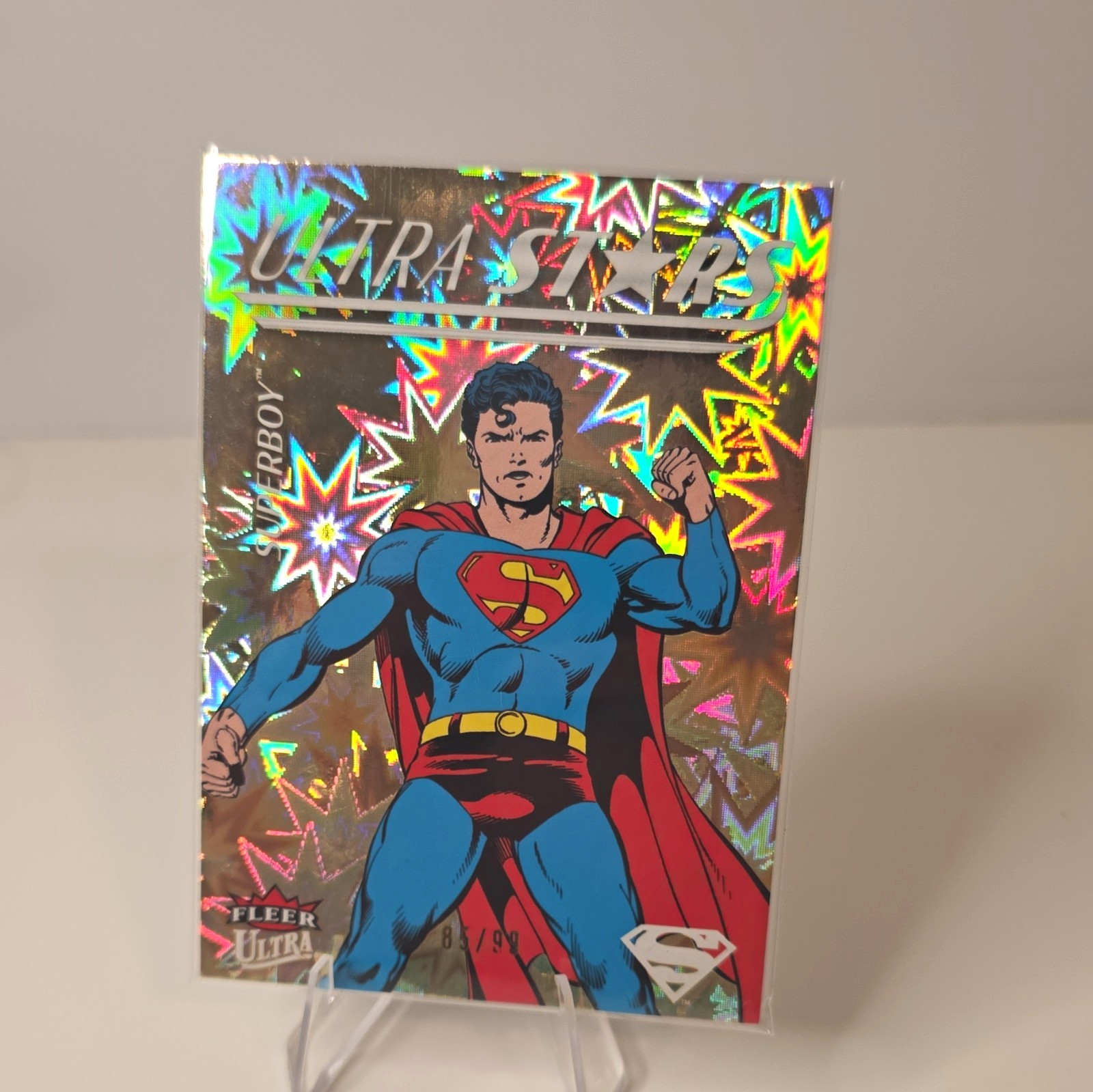 2026 Fleer Ultra Superman US-01 Superboy Clark Kent Ultra Stars GOLD /99