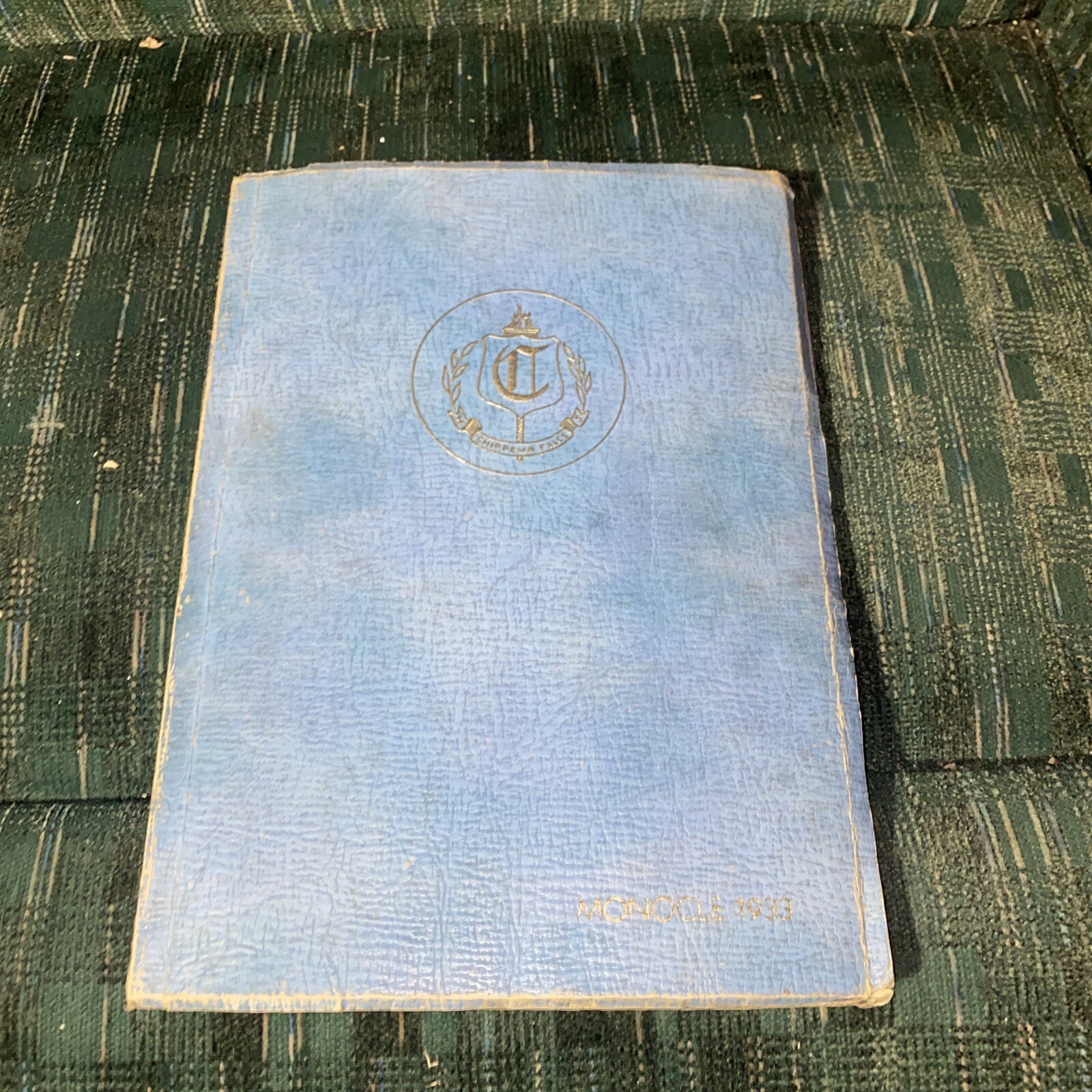 Vintage Monocle 1933 Chippewa Falls High School Wisconsin Yearbook