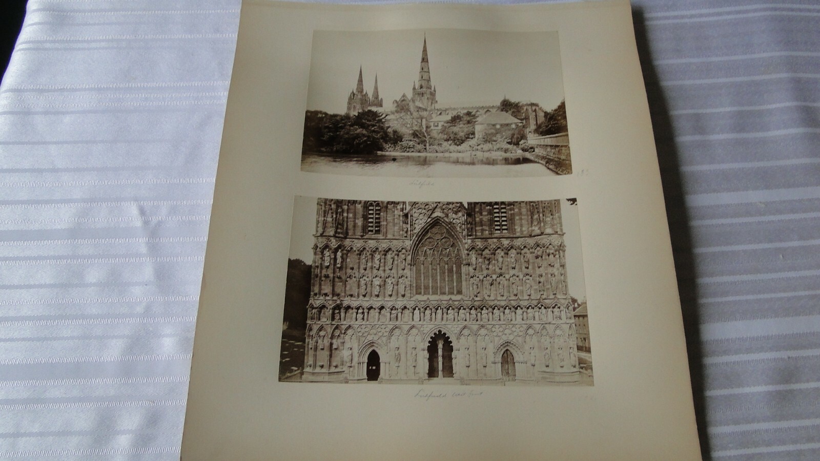 Vintage 19th Century British Albumen Photo Lichfield