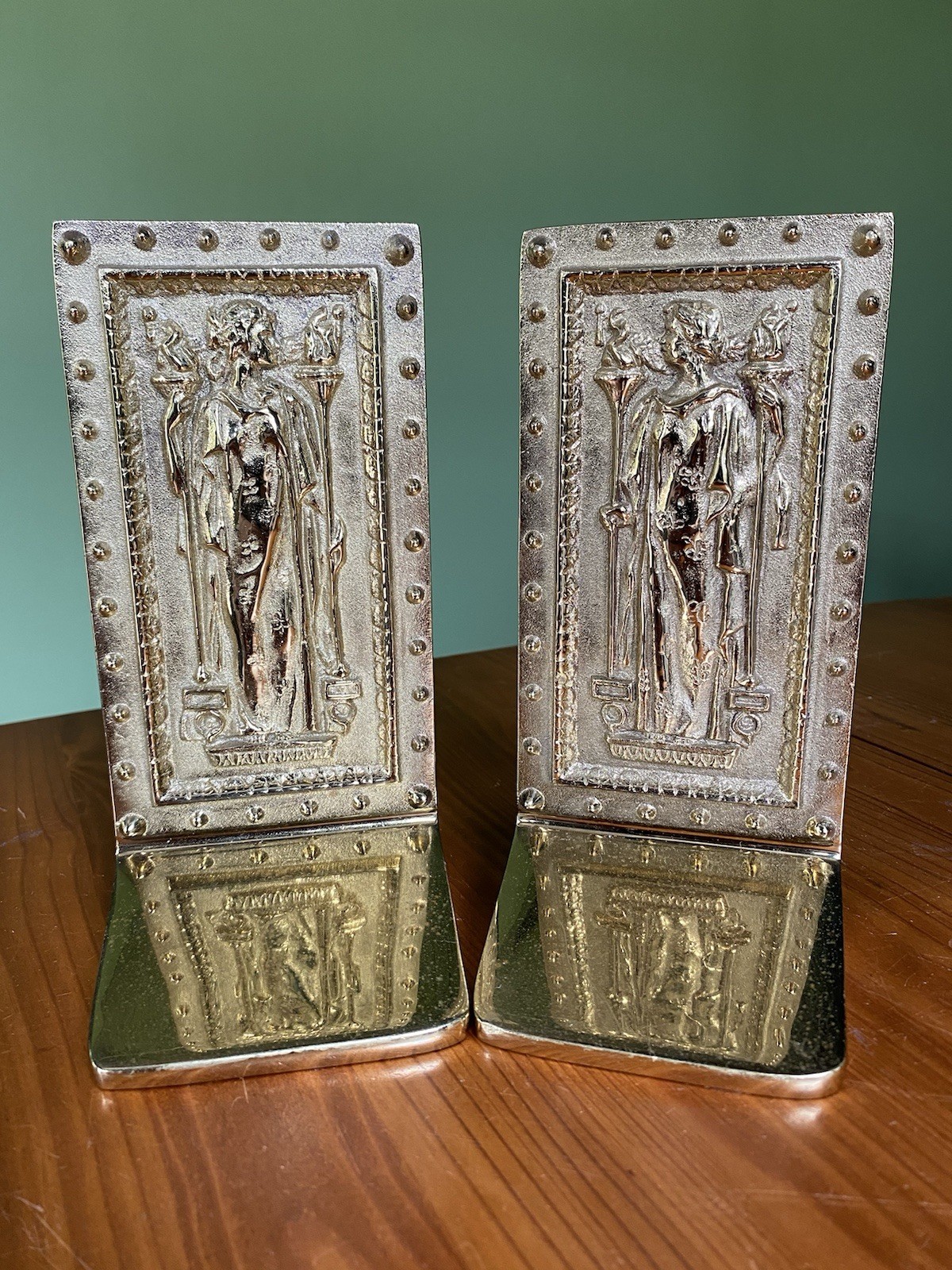1984 Virginia Metalcrafters Doors to The Library of Congress - Pair of Bookends