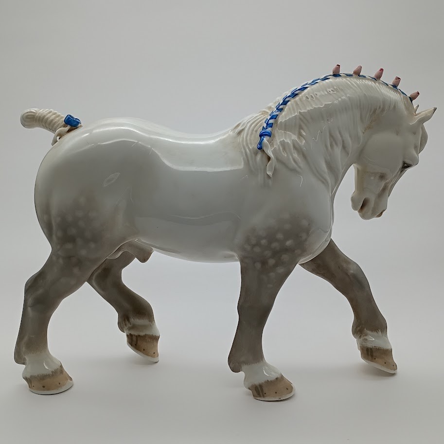 Rare Edward Boehm Percheron stallion