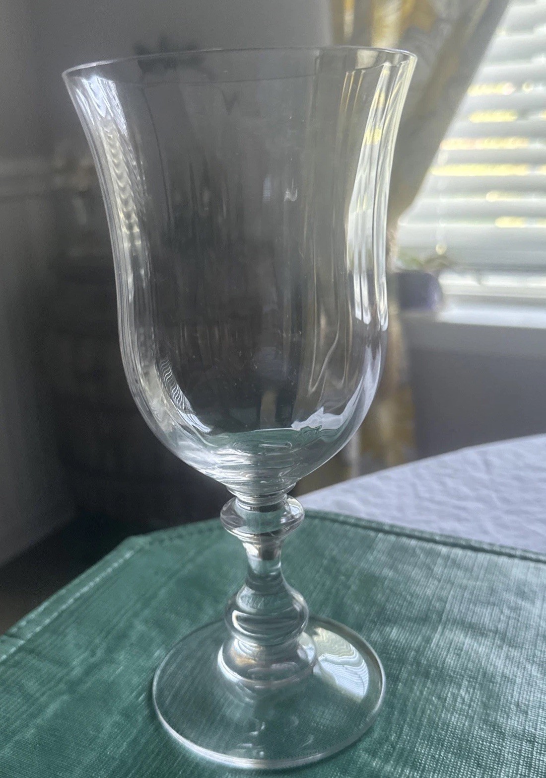 7 Mikasa French Countryside Crystal Goblets 2 are 7 7/8\