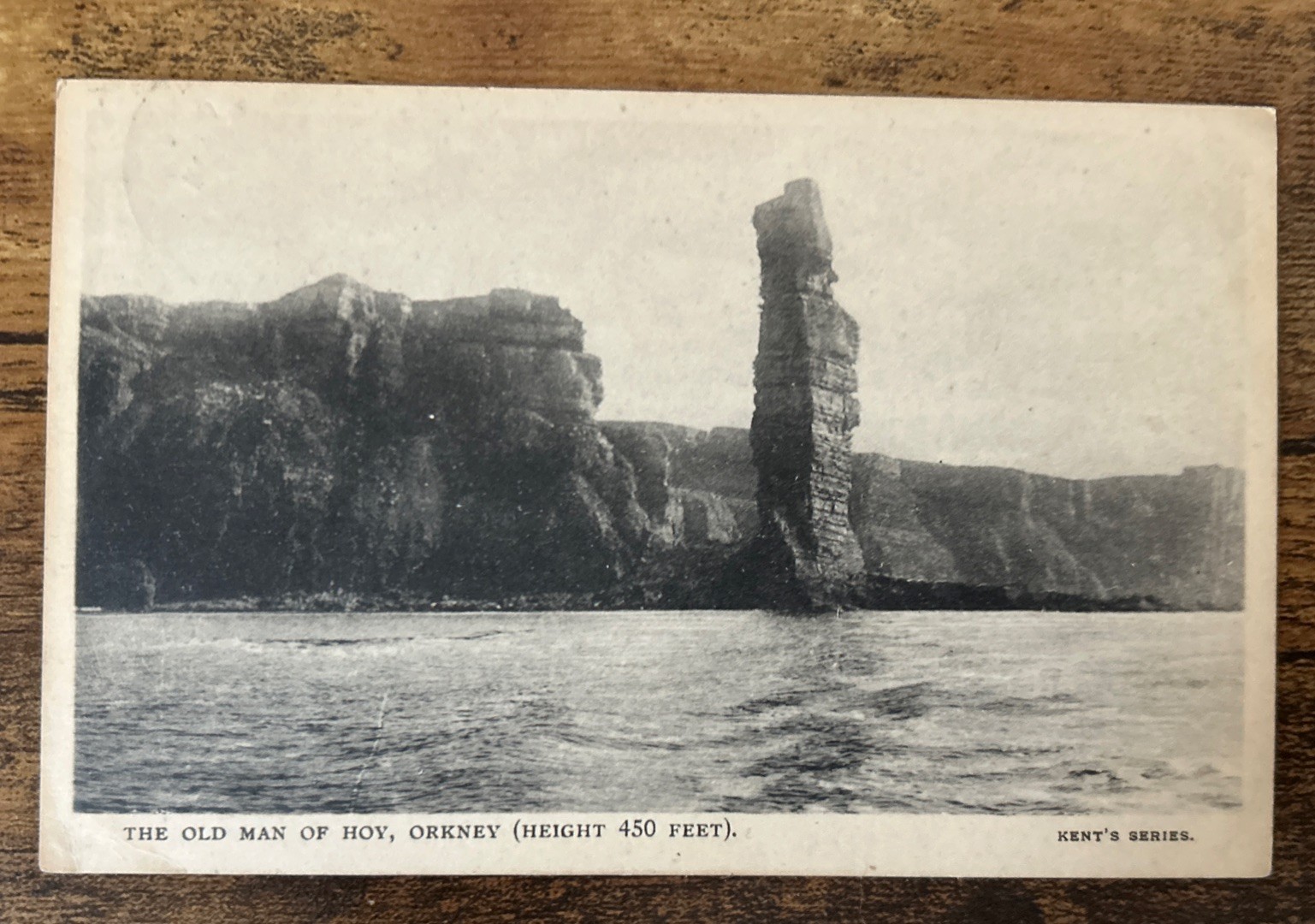 Antique Kent's Series Postcard Photo of the Old Man of Hoy, Orkney 1906-08