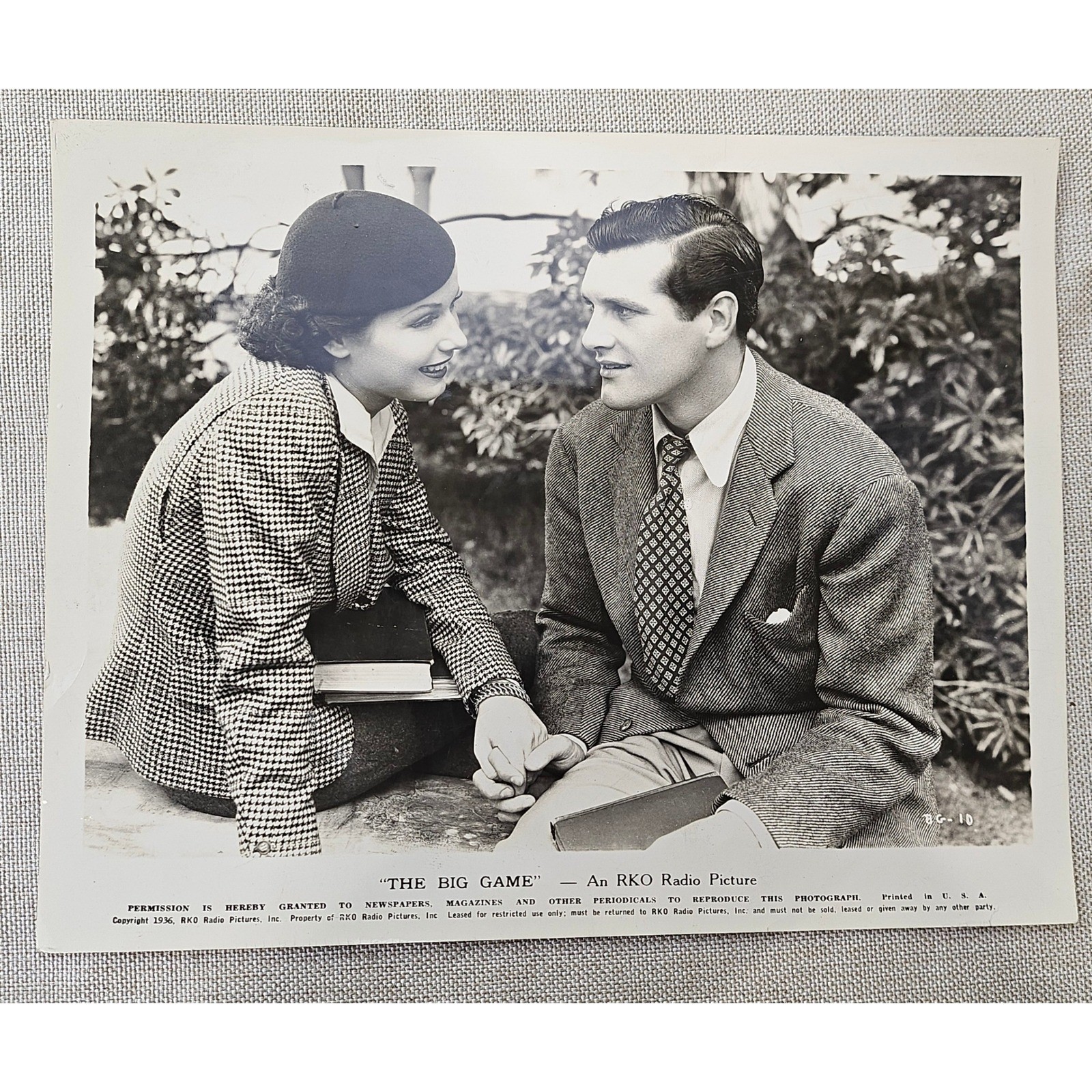 Vintage 1936 The Big Game RKO Radio Pictures Original Movie Still Photo BG-10