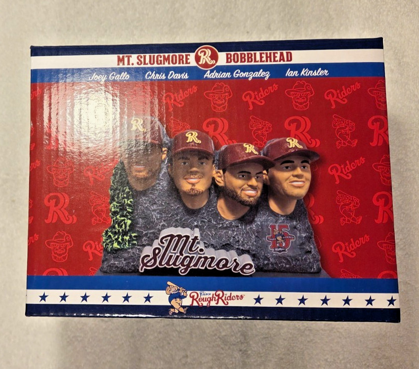 Frisco Rough Riders Mt Slugmore Bobblehead -- Gallo, Davis, Gonzalez, Kinsler