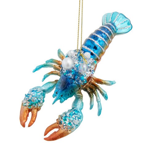 Kurt Adler Christmas Blue Lobster Glass Ornament New 2026 Beach Nautical Seashor Kurt Adler Christmas Blue Lobster Glass Ornament New 2026 Beach Nautical Seashor