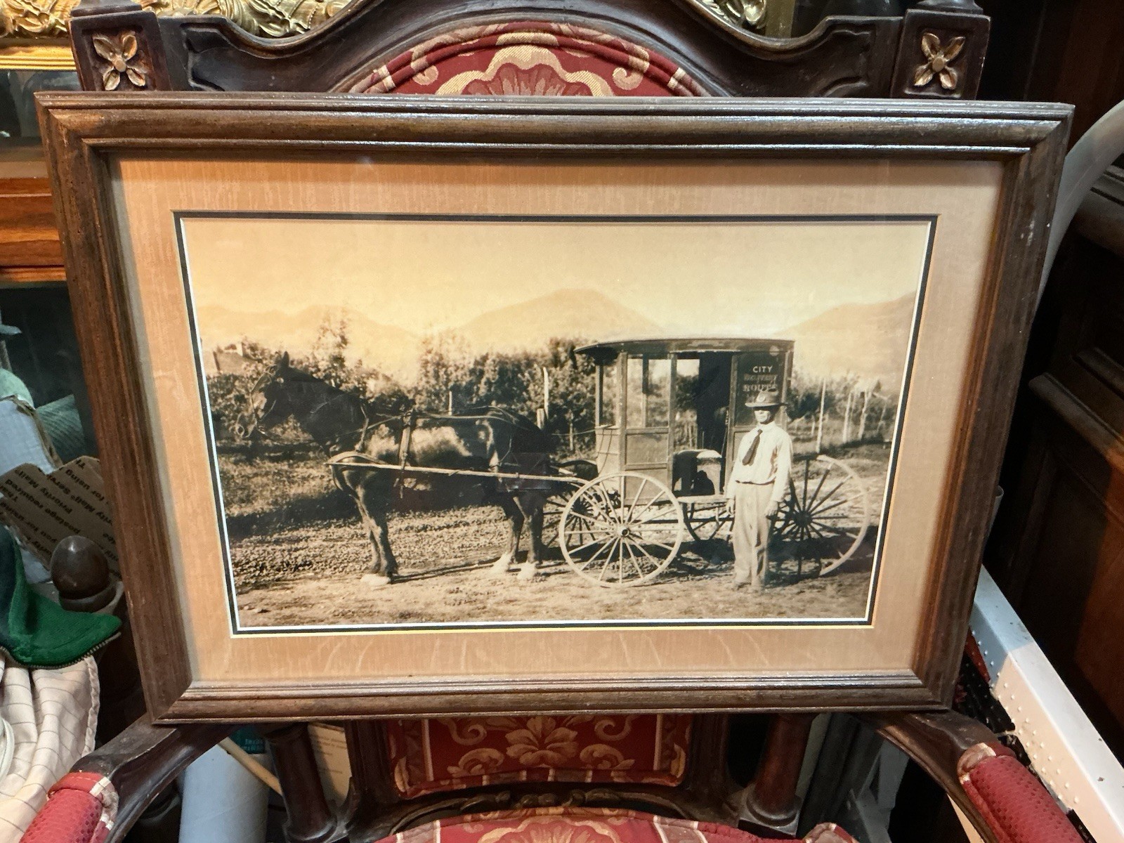 Rare Antique 1907 Photograph Of Jon Roberts First Mailman In Logan Utah. Wow Rare Antique 1907 Photograph Of Jon Roberts First Mailman In Logan Utah. Wow