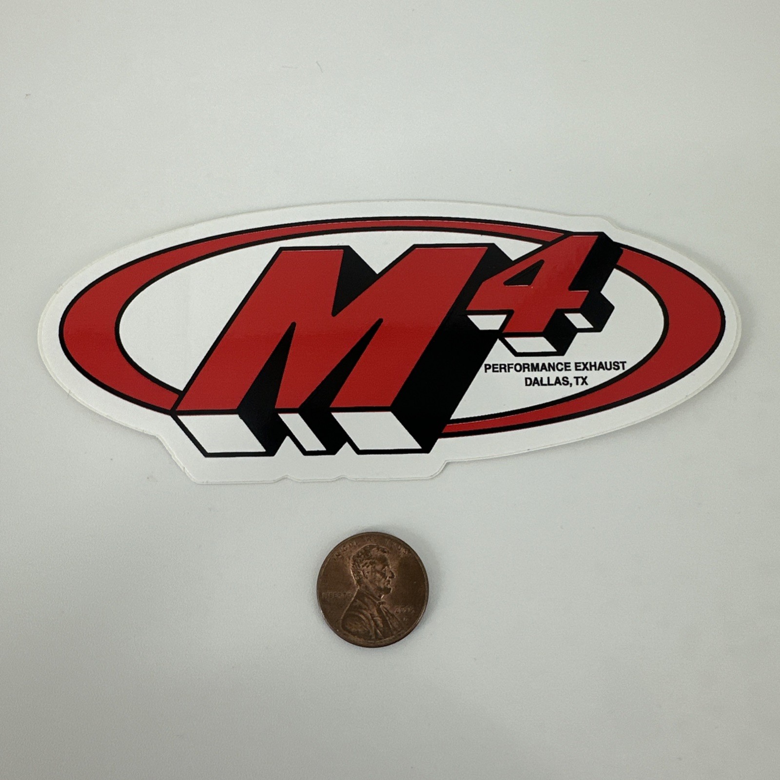RARE M4 Performance Exhaust Sticker Dallas, TX Motorcycle Motocross Decal NOS