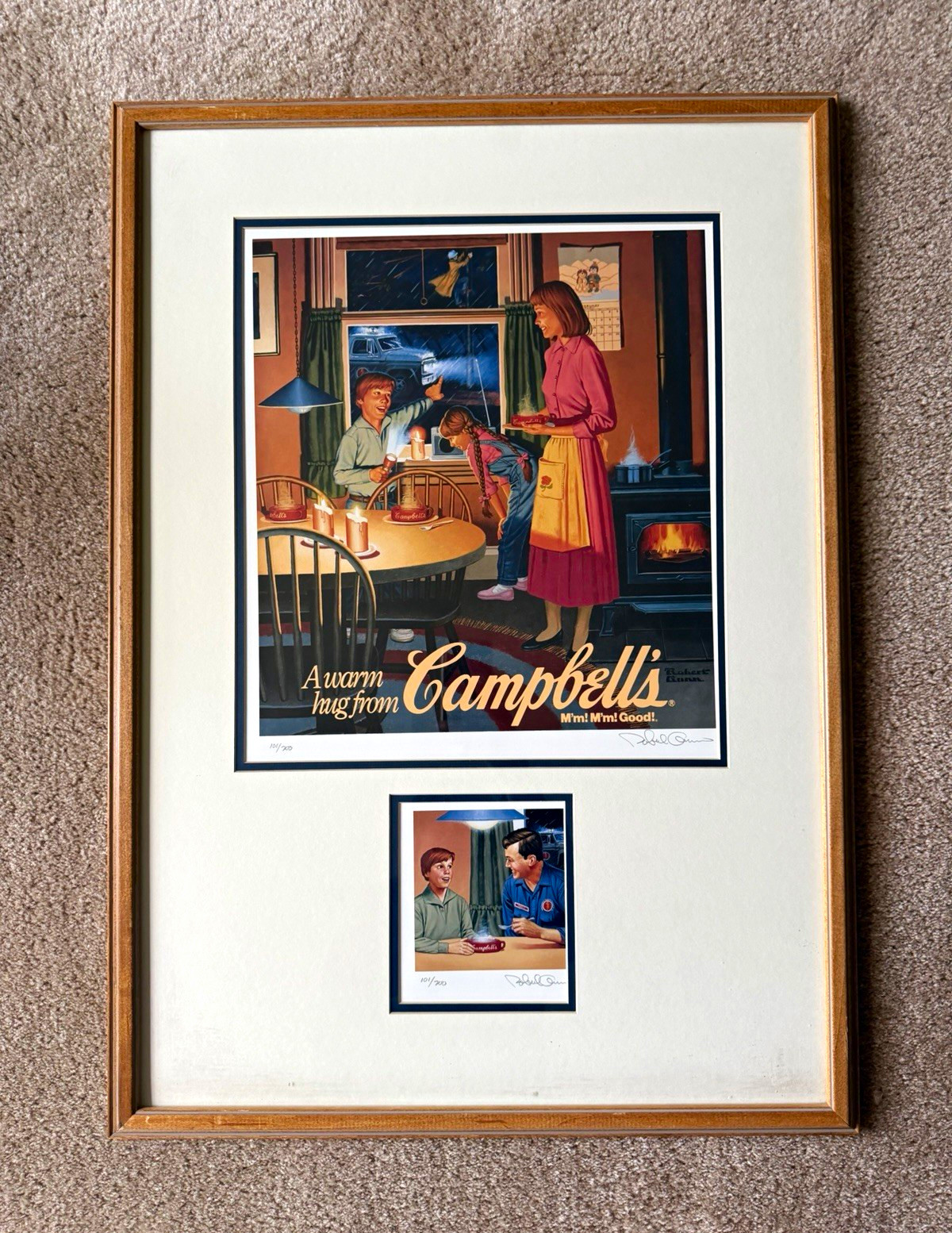 Robert Gunn Campbell\'s Power\'s Off Soup\'s On Signed 101/200 Rare 1992 Print