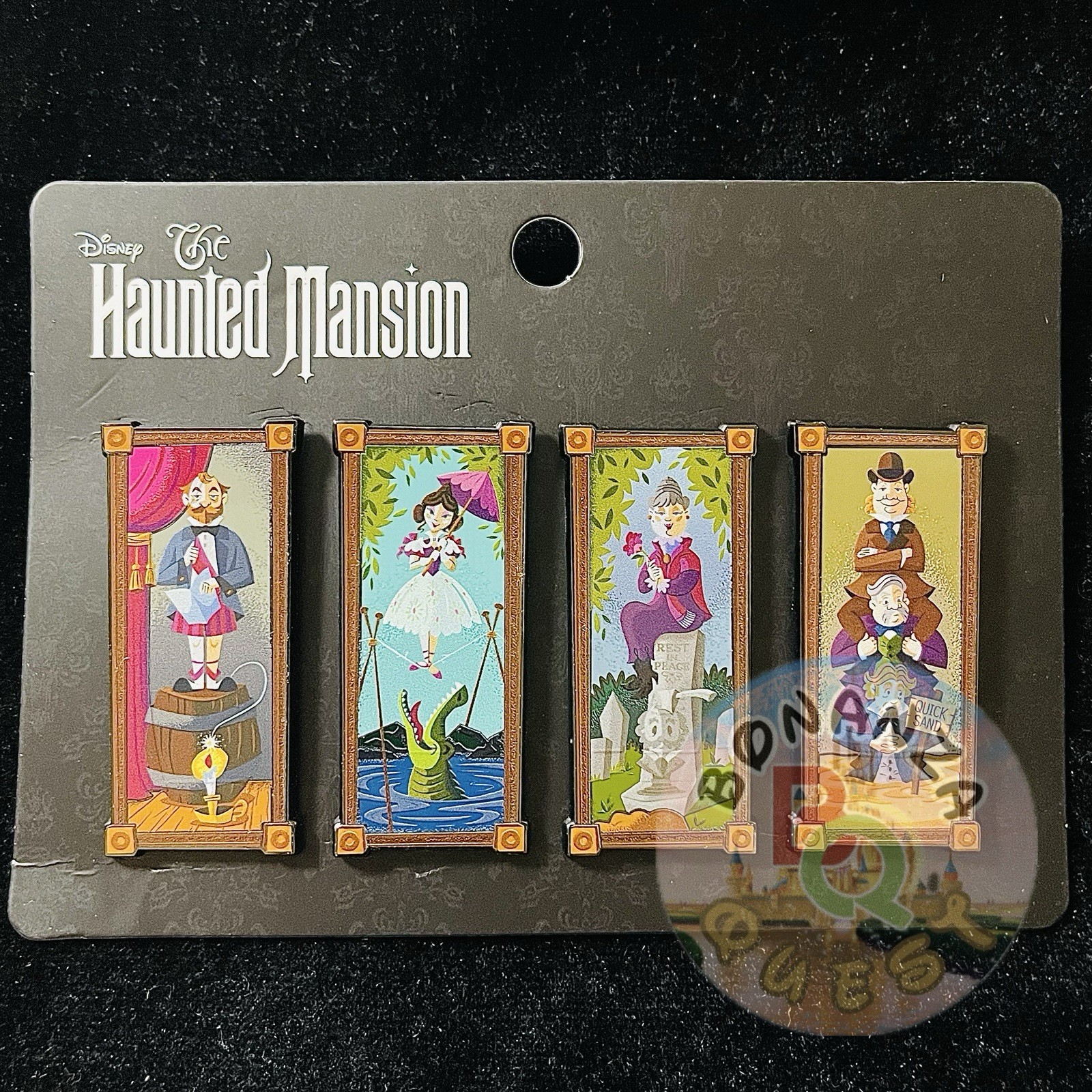 Haunted Mansion Stretch Room Stretching Portrait Tightrope Girl 4 Disney Pin Set
