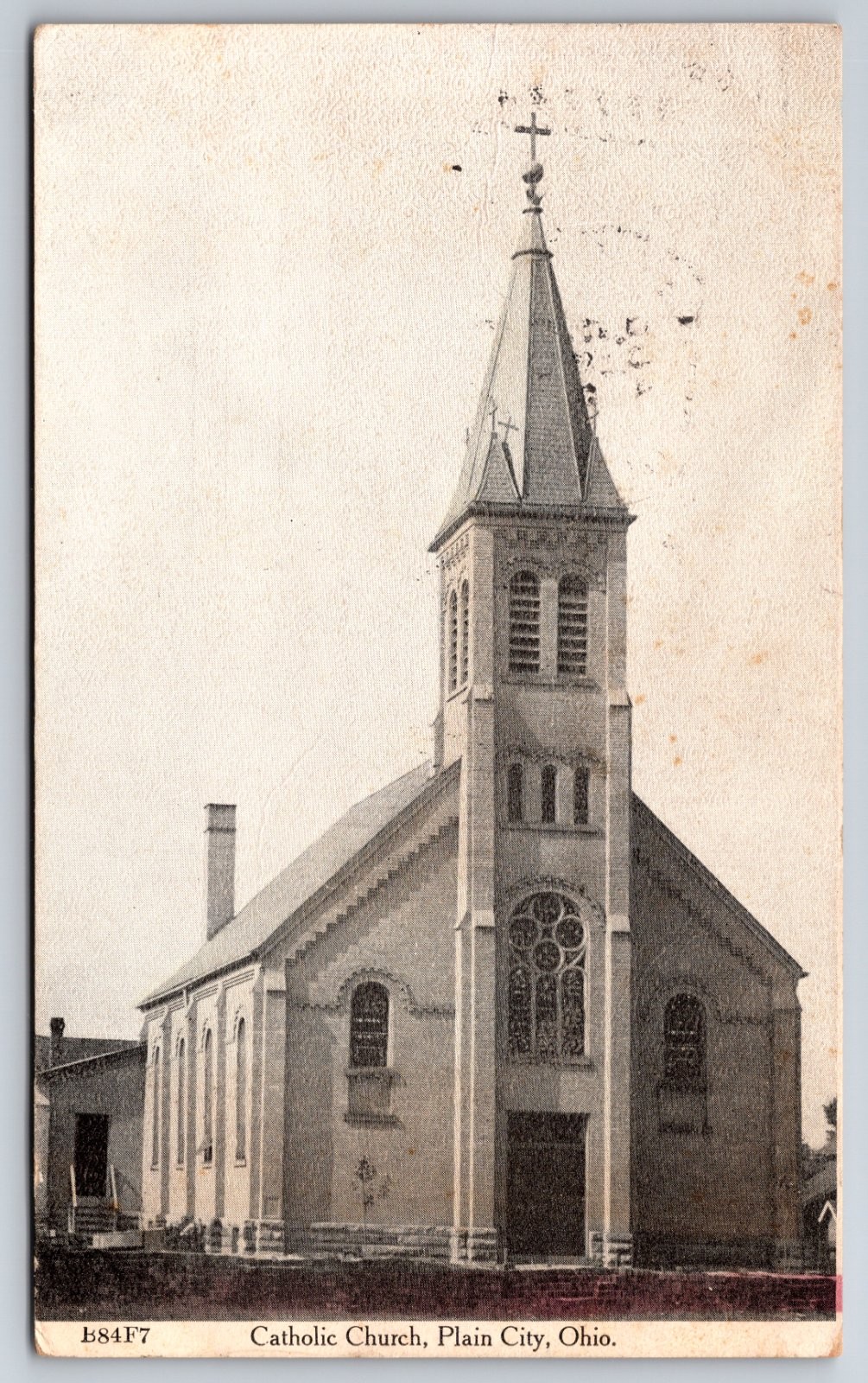St. Joseph's Catholic Church Plain City Ohio Postcard
