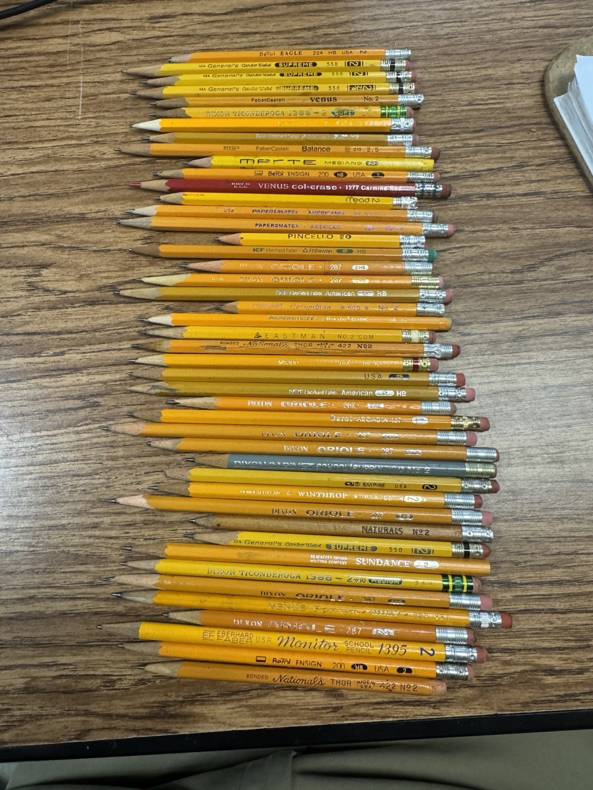47 Vintage Pencils Lot Berol Dixon Eberhard Faber Venus General’s Ticonderoga