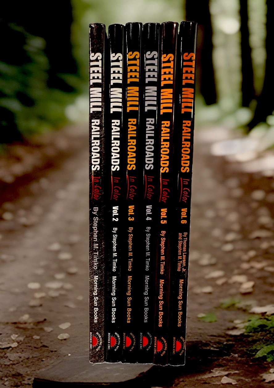 ‼️OOP VOL 1-6 STEEL MILL RAILROADS IN COLOR COLLECTOR BOOKS 1e  (Timko) DJ/HC