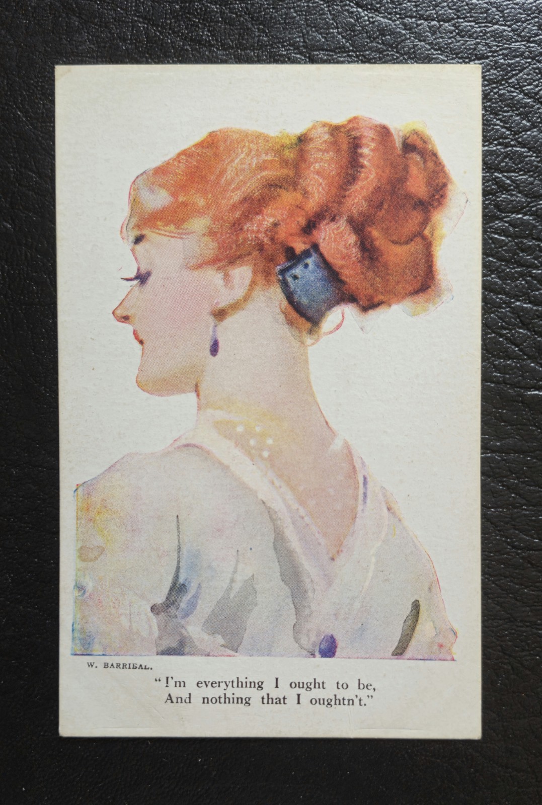 ANTIQUE BARRIBAL POSTCARD SERIES 362 I\'M EVERYTHING I OUGHT TO BE