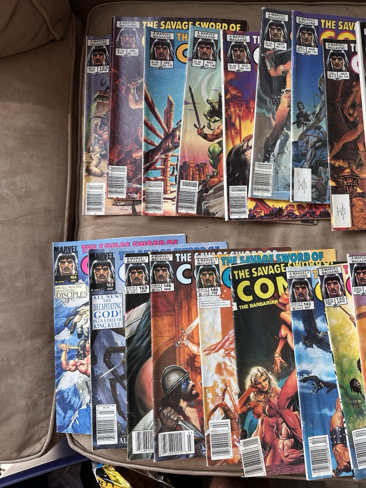 The Savage Sword of Conan Marvel Magazine Lot Vintage Copper Age Comics