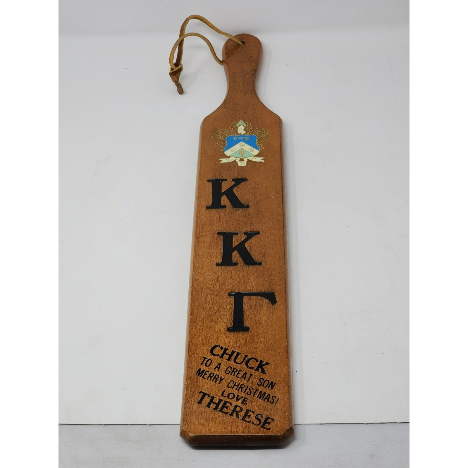 Vintage University Of Illinois Beta Lambda Chapter Pledge Paddle Danville IN