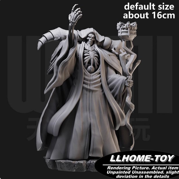 Anime Ainz Ooal Gown magic staff Resin 3D Print GK Figure DIY Model Unpainted
