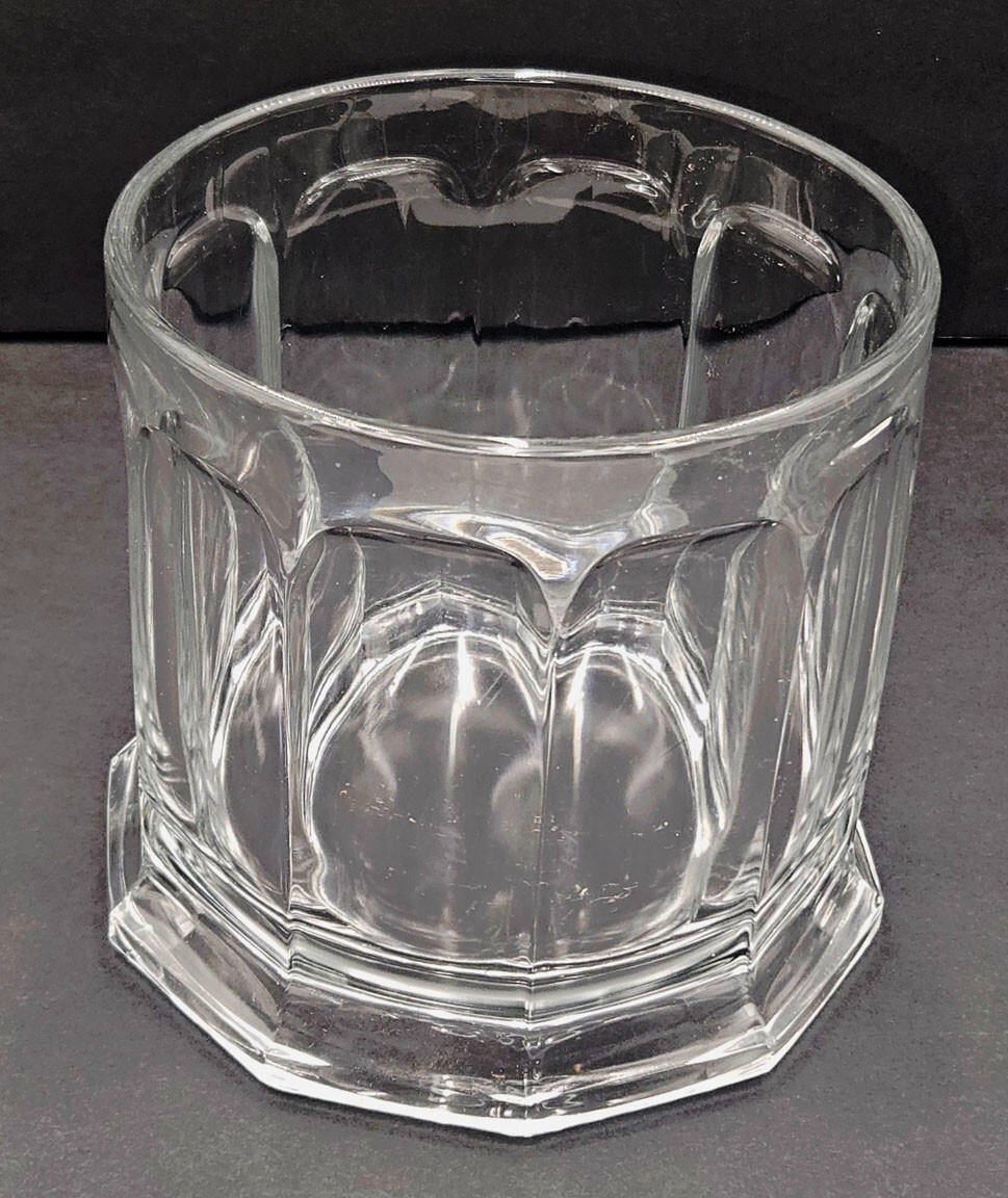 Heisey Crushed Fruit Jar Bottom Glass 2 Quart Colonial Pattern