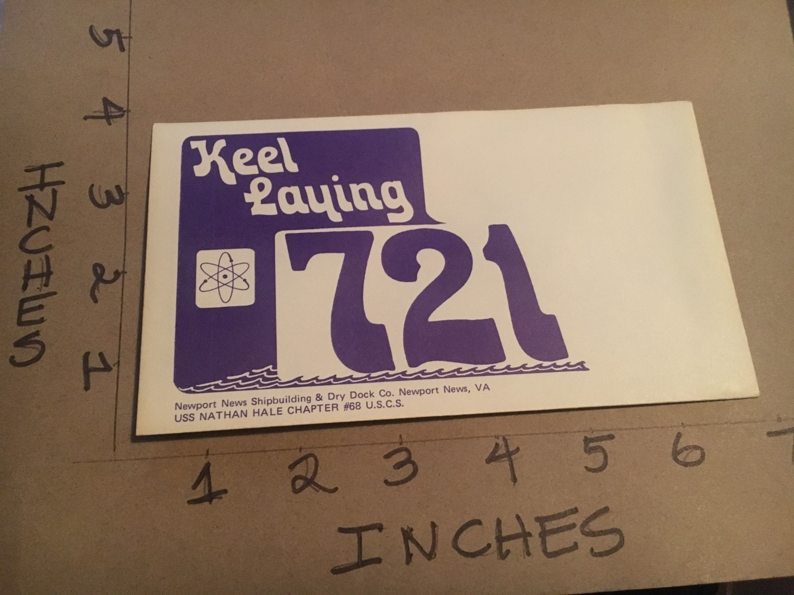 US Navy USS Chicago SSN 721 Submarine Commissioning & Launching Envelope vari 2