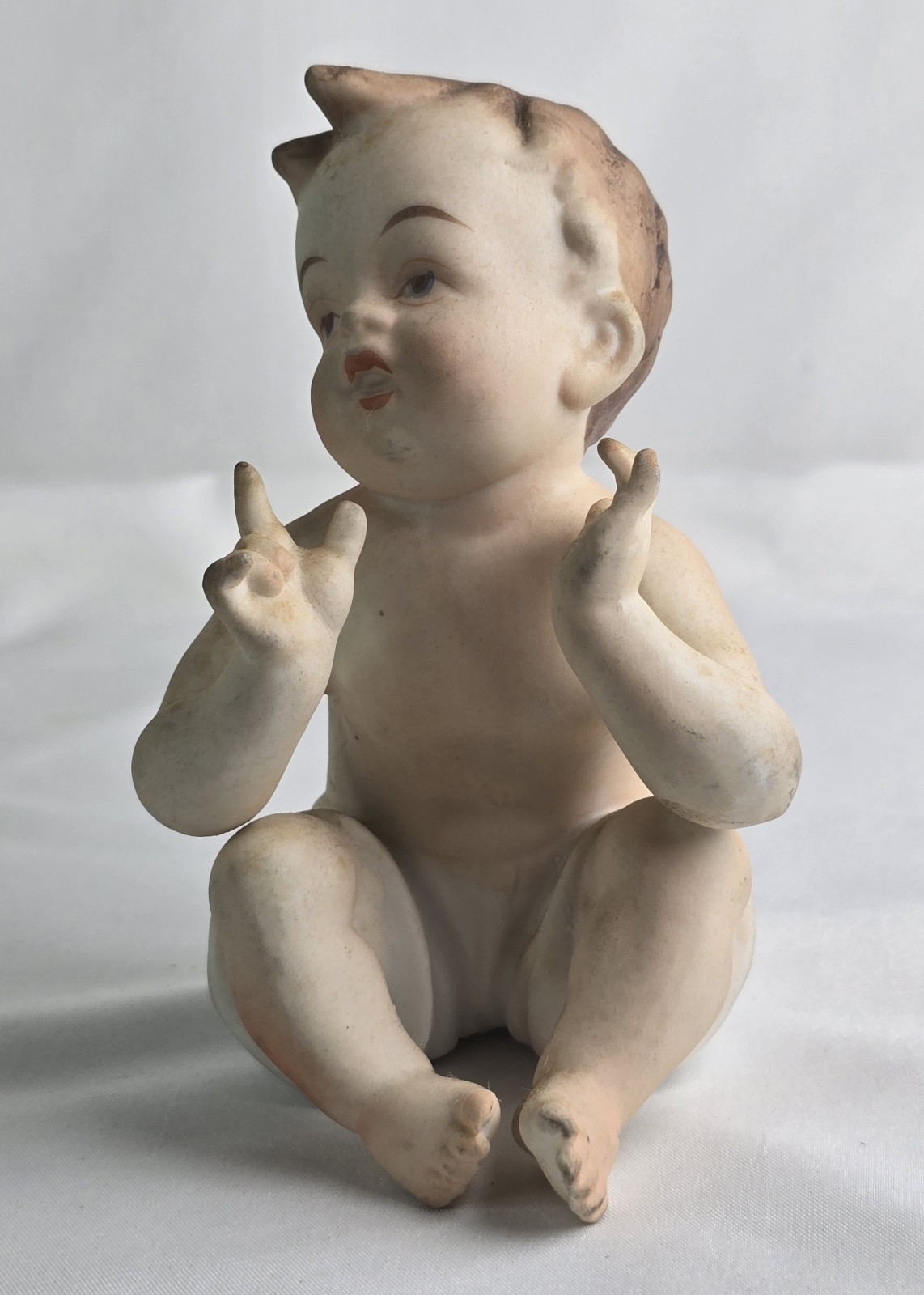 Vintage Piano Baby Bisque Porcelain Piano Baby