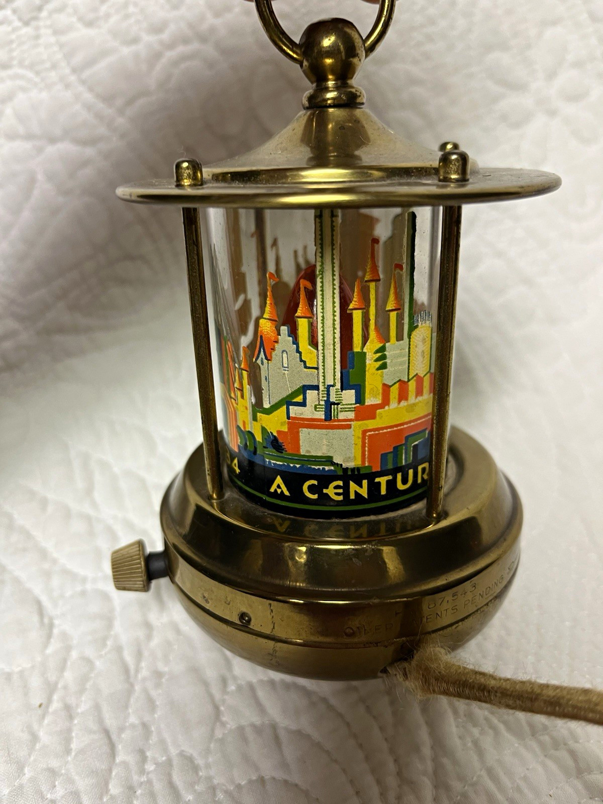 1934 Chicago World’s Fair Century of Progress Electric Lantern Night Light